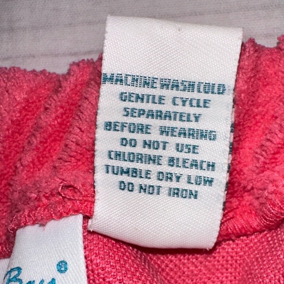 Cool Bay Pink Terry Cloth Swim Cover-Up Romper – XL Beach Summer Loungewear - Picture 9 of 9